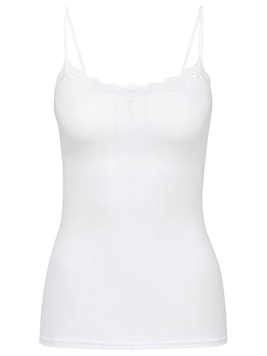 CALIDA Etude Toujours Spaghetti-Top Damen, verstellbare Träger, edle Nadelstreifen-Optik, mit Swiss+Cotton-Gütesiegel CALIDA Etude Toujours Spaghetti-Top Damen, verstellbare Träger, edle Nadelstreifen-Optik, mit Swiss+Cotton-Gütesiegel von CALIDA