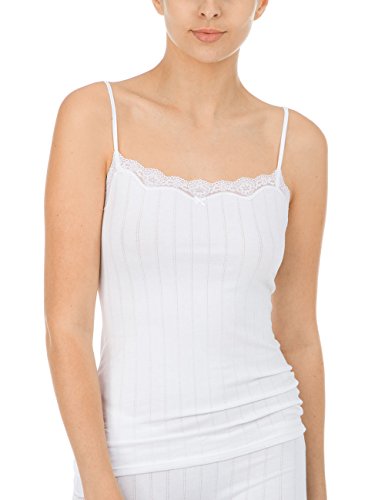 CALIDA Etude Toujours Spaghetti-Top Damen, verstellbare Träger, edle Nadelstreifen-Optik, mit Swiss+Cotton-Gütesiegel CALIDA Etude Toujours Spaghetti-Top Damen, verstellbare Träger, edle Nadelstreifen-Optik, mit Swiss+Cotton-Gütesiegel von CALIDA