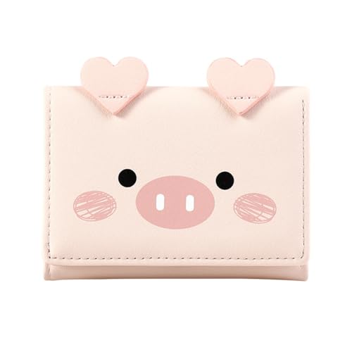 CALLARON Portemonnaie für Damen - Cartoon Geldbörse Damen, Pu-Leder Dreifach Gefaltete Damengeldbörse Kleine, Niedlich Schweinchen Design Geldbeutel Mädchen mit Reißverschluss Münzfach 11 x 8 cm CALLARON Portemonnaie für Damen - Cartoon Geldbörse Damen, Pu-Leder Dreifach Gefaltete Damengeldbörse Kleine, Niedlich Schweinchen Design Geldbeutel Mädchen mit Reißverschluss Münzfach 11 x 8 cm von CALLARON