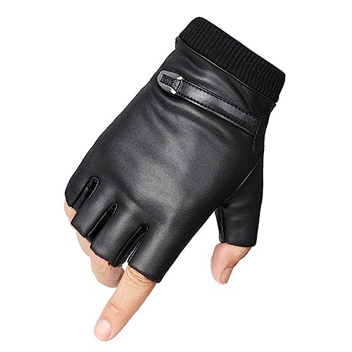 CALLARON 2 Paar halbe Finger Kurze Handschuhe winterhandschuhe halbfinger Handschuhe fahrhandschuhe Herren Motorradhandschuhe für Herren Handschuhe aus PU-Leder Unisex Fahrradhandschuhe CALLARON 2 Paar halbe Finger Kurze Handschuhe winterhandschuhe halbfinger Handschuhe fahrhandschuhe Herren Motorradhandschuhe für Herren Handschuhe aus PU-Leder Unisex Fahrradhandschuhe von CALLARON
