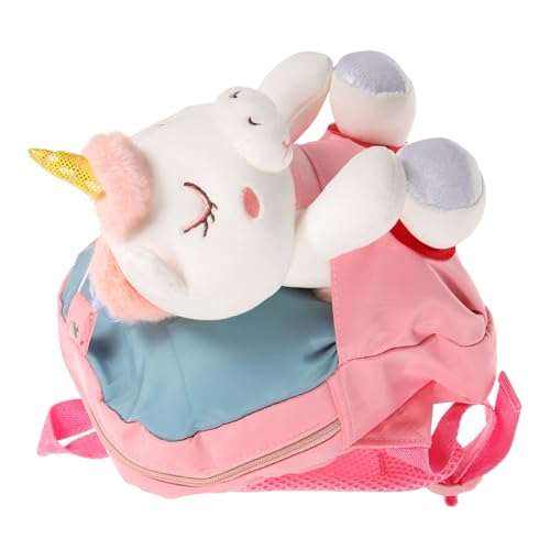 CALLARON Einhorn Rucksack Schultaschen für Mädchen Kleiner Rucksack für Frauen Süßer Mini-Rucksack Sling-Rucksack Feenrucksack Rucksack süß Rucksack für Mädchen Schulterrucksack Stoff Rosa von CALLARON