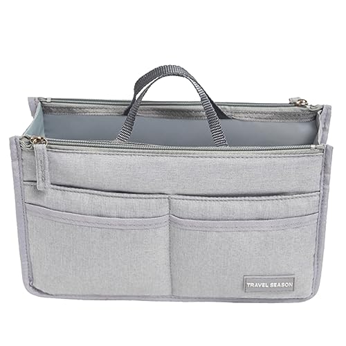 CALLARON Multifunktionale Make Up Tasche Grau Wasserdichter Toilettenartikel Organizer Tragbare Kulturtasche S Größe Für Reisen Idealer Kosmetikbeutel Für Die Perfekte Aufbewahrung von CALLARON