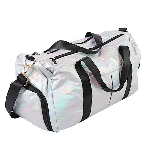 CALLARON Sport-Fitness-Yoga-Tasche reisetaschen Gym Bags travel Pack camperbag Handtasche Gymsack Einkaufstasche für Kurztrips trockene und nasse getrennte Tasche Outdoor-Reisetasche Silver von CALLARON