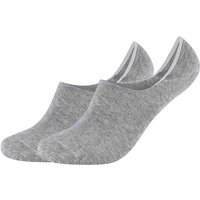 2er Pack camano Comfort Füßlinge 0010 - light grey melange 39-42 von CAMANO