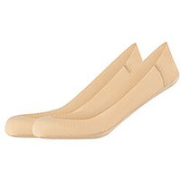 2er Pack camano Comfort Laser-Cut Antirutsch Füßlinge Damen 0011 - natural 35-38 von CAMANO