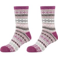 2er Pack camano Cosy Double Layer Winter Crew Socken Damen 4650 - damson 35-38 2er Pack camano Cosy Double Layer Winter Crew Socken Damen 4650 - damson 35-38 von CAMANO