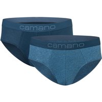 2er Pack camano Men comfort BCI cotton Slips 5803 - blue mix M von CAMANO
