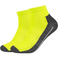 2er Pack camano Pro Tex Quarter Funktionssocken 7500 - lime 35-38 von CAMANO