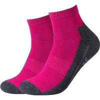 2er Pack camano Pro Tex Quarter Funktionssocken 0042 - fuchsia 35-38 von CAMANO