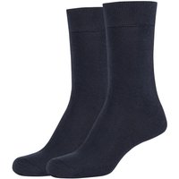 2er Pack camano Silky Feeling Crew Socken Damen 0004 - navy 39-42 von CAMANO