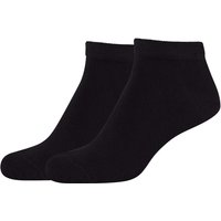 2er Pack camano Soft Bamboo Sneakersocken 9999 - black 43-46 von CAMANO