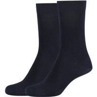 2er Pack camano Soft Baumwoll Crew Socken Damen 5999 - navy 39-42 von CAMANO