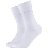 2er Pack camano Soft Crew Socken 0001 - white 35-38 von CAMANO