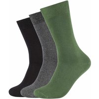 3er Pack camano Comfort Baumwoll Crew Socken 7379 - dill 43-46 von CAMANO