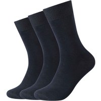 3er Pack camano Comfort Baumwoll Crew Socken 0004 - navy 47-49 von CAMANO