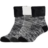 3er Pack camano Warm-Up Crew Socken Damen 9999 - black 35-38 von CAMANO