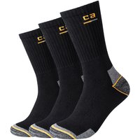 3er Pack camano Work Crew Socken 9999 - black 43-46 von CAMANO