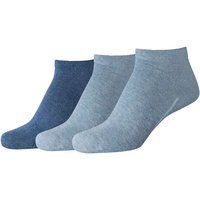 3er Pack camano ca-Soft Sneakersocken 5500 - denim melange 35-38 von CAMANO