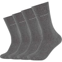 4er Pack camano Soft Bamboo Crew Socken 9700 - dark grey melange 36-40 von CAMANO