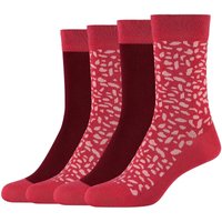 4er Pack camano Soft Crazy Dots Crew Socken Damen 4490 - rose wine 39-42 von CAMANO