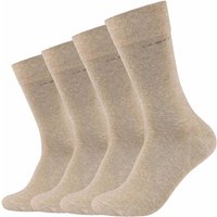 4er Pack camano Soft Crew Socken 8300 - sand melange 39-42 von CAMANO