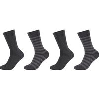 4er Pack camano Soft Stripe Crew Socken Herren 9800 - anthracite melange 43-46 4er Pack camano Soft Stripe Crew Socken Herren 9800 - anthracite melange 43-46 von CAMANO