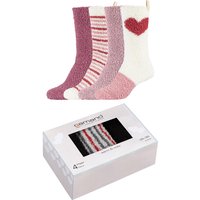 4er Pack camano Sustainable Cosy Socken Damen 4305 - dusty rose 35-38 von CAMANO