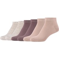 6er Pack camano Silky Feeling Sneakersocken Damen 4219 - cameo rose 35-38 von CAMANO