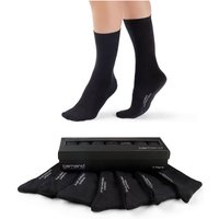 7er Pack camano Comfort Crew Socken 9999 - black 47-49 von CAMANO