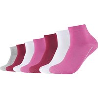 7er Pack camano Soft Bio-Baumwoll GOTS Quarter Socken 4454 - phlox pink 39-42 von CAMANO