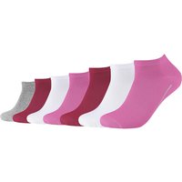 7er Pack camano Soft GOTS Bio-Baumwoll Sneakersocken 4454 - phlox pink 35-38 von CAMANO