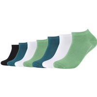 7er Pack camano Soft GOTS Bio-Baumwoll Sneakersocken 7325 - zephyr green 35-38 von CAMANO