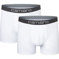 2er Pack camano Men comfort BCI cotton Boxershorts 1000 - white M 2er Pack camano Men comfort BCI cotton Boxershorts 1000 - white M von CAMANO