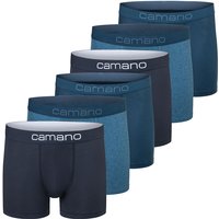 6er Pack camano Men comfort BCI cotton Boxershorts in Box 5803 - blue mix S 6er Pack camano Men comfort BCI cotton Boxershorts in Box 5803 - blue mix S von CAMANO