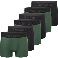 6er Pack camano Men comfort BCI cotton Boxershorts in Box 7910 - sycamore green M von CAMANO