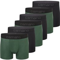 6er Pack camano Men comfort BCI cotton Boxershorts in Box 7910 - sycamore green S von CAMANO