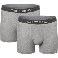 2er Pack camano Men comfort BCI cotton Boxershorts 9300 - light grey melange XL 2er Pack camano Men comfort BCI cotton Boxershorts 9300 - light grey melange XL von CAMANO