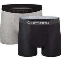 2er Pack camano Men comfort BCI cotton Boxershorts 9997 - black mix S von CAMANO