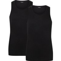 2er Pack camano Men comfort BCI cotton Tanktop T-shirt 9999 - black S von CAMANO