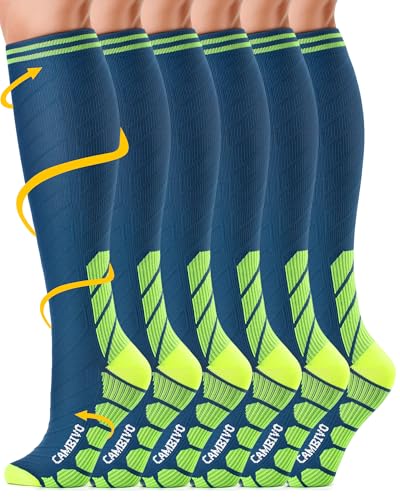 CAMBIVO Kompressionsstrümpfe Damen Herren 3 Paar, Stützstrümpfe, Compression Socks, Kompressionssocken, Thrombosestrümpfe für Erholung, Laufen, Reise, Shifahren, Schwangerschaft, Alltag CAMBIVO Kompressionsstrümpfe Damen Herren 3 Paar, Stützstrümpfe, Compression Socks, Kompressionssocken, Thrombosestrümpfe für Erholung, Laufen, Reise, Shifahren, Schwangerschaft, Alltag von CAMBIVO
