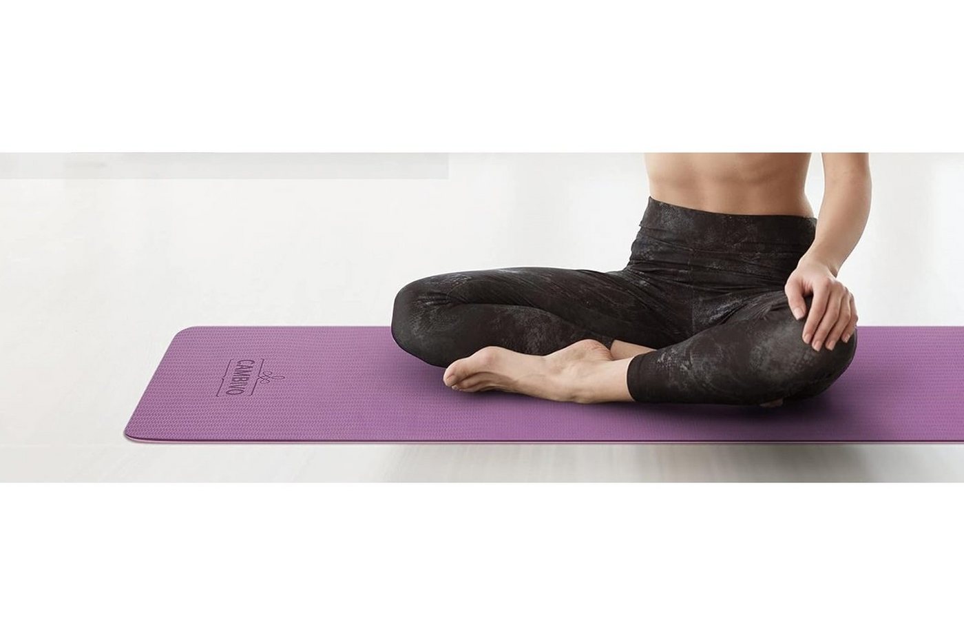 CAMBIVO Yogamatte Cambivo Yogamatte Nicht-Rutschende Matte TPE Sportmatte Wasserfest CAMBIVO Yogamatte Cambivo Yogamatte Nicht-Rutschende Matte TPE Sportmatte Wasserfest von CAMBIVO