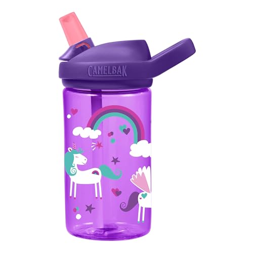 CAMELBAK Kinder Trinkflasche Eddy+ Plus Kids, 400 ml, Einhorn Regenbogen - Lila, 2282, Einheitsgröße CAMELBAK Kinder Trinkflasche Eddy+ Plus Kids, 400 ml, Einhorn Regenbogen - Lila, 2282, Einheitsgröße von CAMELBAK