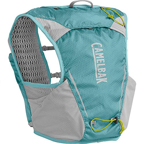 Camelbak Unisex – Erwachsene Ultra Pro Vest Trinkweste, Aqua Seal/Silver, M von CAMELBAK