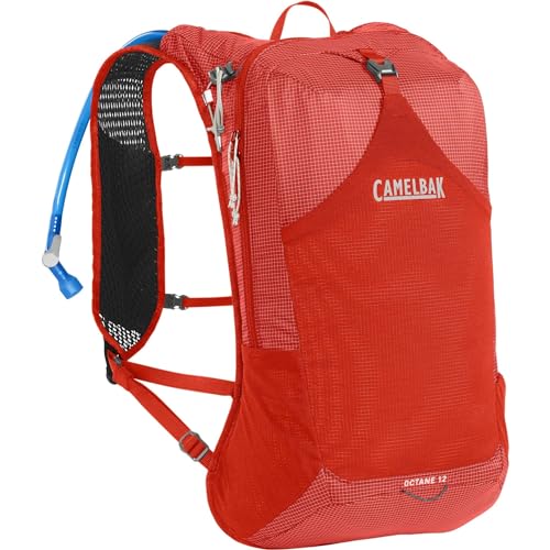 Camelbak Octane 12 Trinkrucksack mit Fusion 2L Reservoir, Roter Mohn/Dampf von CAMELBAK