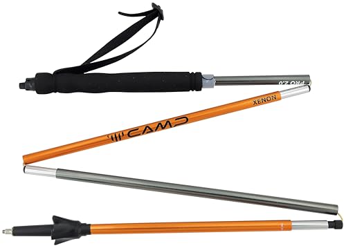 Camp Xenon Pro 2.0 Orange - Leichter kompakter Trekkingstock, Größe 130 cm - Farbe Orange von CAMP