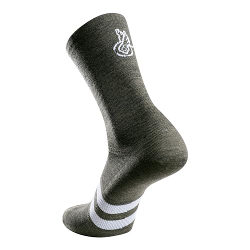 CAMPAGNOLO 03284409400C000.27 CROCE D AUNE SOCKS STRIPES Unisex Socks GRÜN 58800/WEIß Größe S/M von CAMPAGNOLO