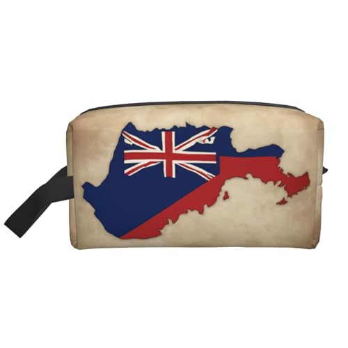 Kulturtasche mit Kaimaninseln Flagge, bedruckt, für Herren, Reise-Kulturbeutel, geräumige Kapazität, Kosmetiktasche für Damen, weiß, Einheitsgröße von CAMUO