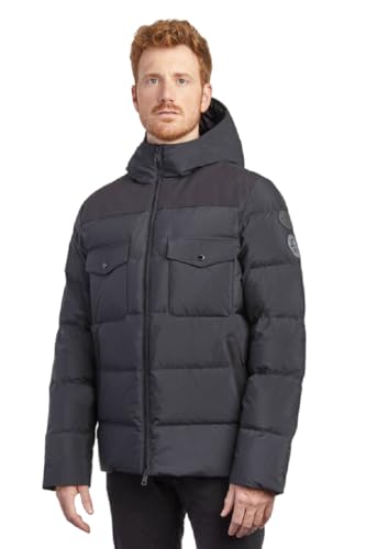 CANADIENS Kalf 1413 Thermo-Daunenjacke für Herren (52, Schwarz) von CANADIENS