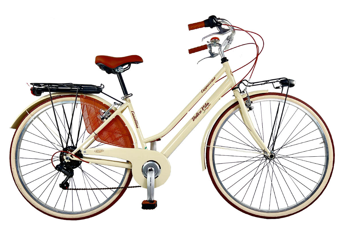 Stadtfahrrad Dolce Vita by Canellini Cappuccino Damen - Creme von CANELLINI