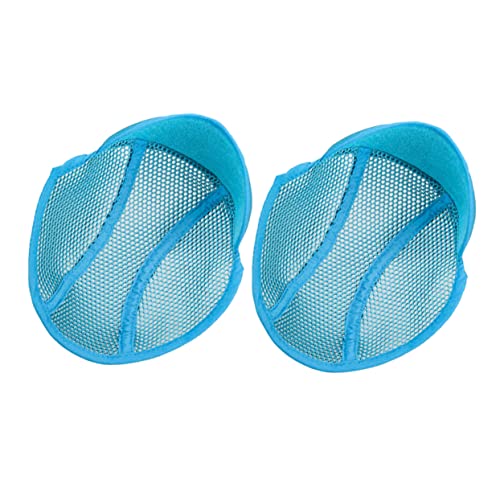 CANIGHT 2St Blaues Futter Sicherheitskopfschutz kühlender Mesh-Hut Schädelkappenhelm Sicherheitshelm Schweißband Sicherheitshelm Zubehör Schweißband Helmeinlage Helmfutter Polyester Blue von CANIGHT